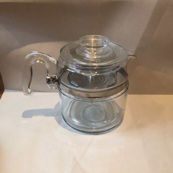 PYREX 6 Cup Coffee Pot with Glass Percolator Pump and Basket - Picture 12 of 12